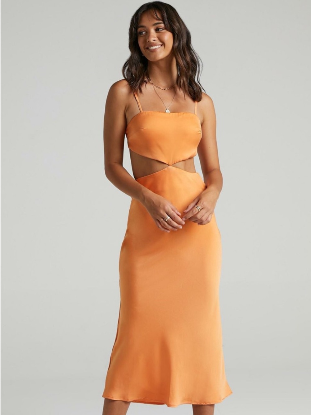 Showpo Kerley Dress in Orange Size US 6 or AUS 10